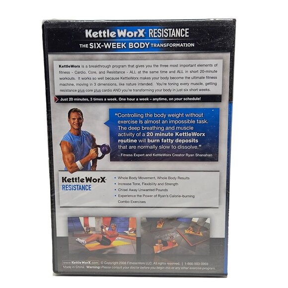 Kettle WorX Workout DVD Set Cardio Core Resistance Fast Fat Burn Core Fast Abs - Picture 11 of 14